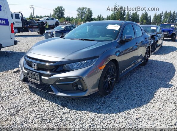 SHHFK7H96MU407584 2021 HONDA CIVIC Gray Vista tres cuartos delantera izquierda