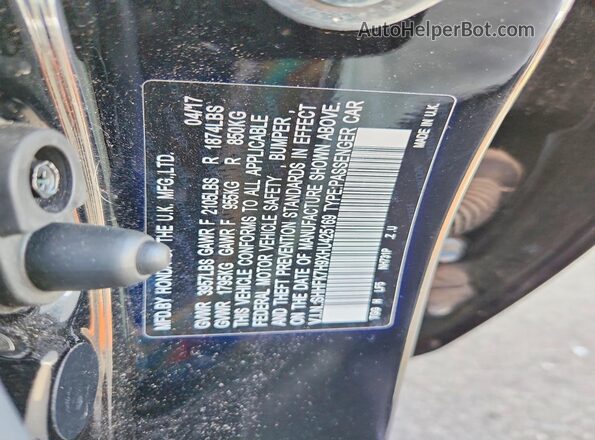 SHHFK7H9XHU425169 2017 HONDA CIVIC Черный Вид подкапотного пространства