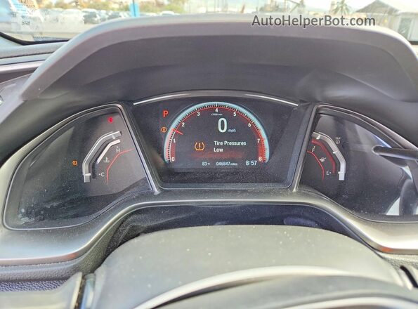 SHHFK7H9XHU425169 2017 HONDA CIVIC Черный Вид щитка приборов