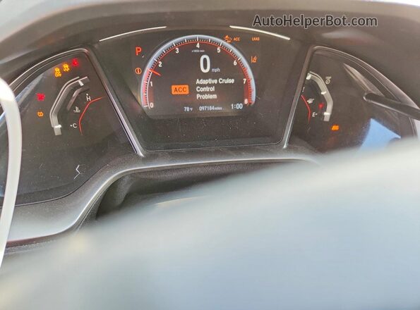 SHHFK7H9XMU407930 2021 HONDA CIVIC White Widok zestawu wskaźników