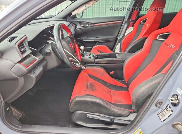 SHHFK8G73KU204168 2019 HONDA CIVIC Blue წინა სალონის ხედი