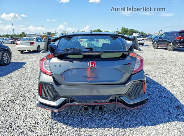 SHHFK8G74KU206592 2019 HONDA CIVIC Gray Widok z tyłu