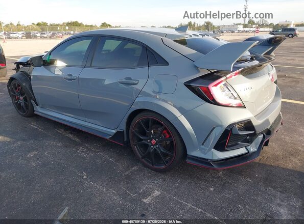 SHHFK8G75MU203123 2021 HONDA CIVIC Gray Հետևի ձախ