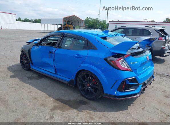 SHHFK8G76MU205964 2021 HONDA CIVIC Blue Rear left