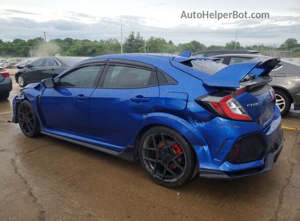 SHHFK8G77JU202809 2018 HONDA CIVIC Синий Задняя левая четверть