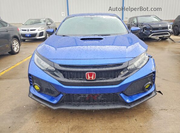 SHHFK8G77JU202809 2018 HONDA CIVIC Синий Вид спереди