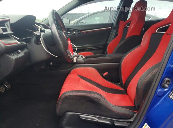 SHHFK8G77JU202809 2018 HONDA CIVIC Синий Вид салона спереди