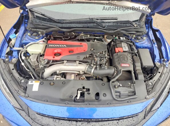 SHHFK8G77JU202809 2018 HONDA CIVIC Синий Вид задней части салона