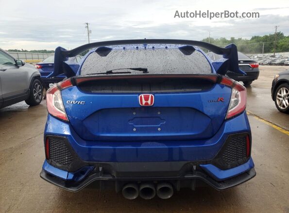SHHFK8G77JU202809 2018 HONDA CIVIC Синий Вид сзади