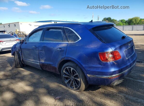 SJAAC2ZV6HC015488 2017 BENTLEY BENTAYGA Blue Задня ліва чверть