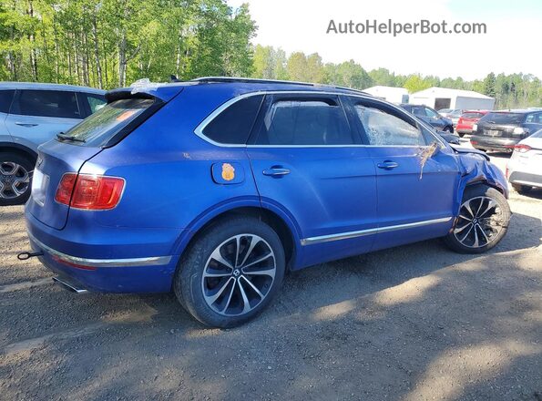 SJAAC2ZV6HC015488 2017 BENTLEY BENTAYGA Blue Задня права чверть