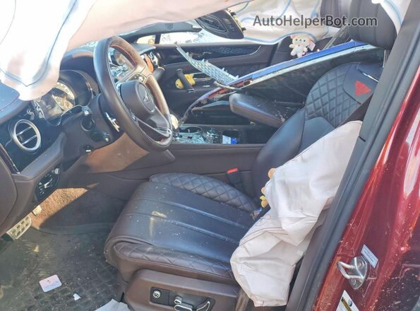 SJAAC2ZV6HC015488 2017 BENTLEY BENTAYGA Blue Вид салону спереду
