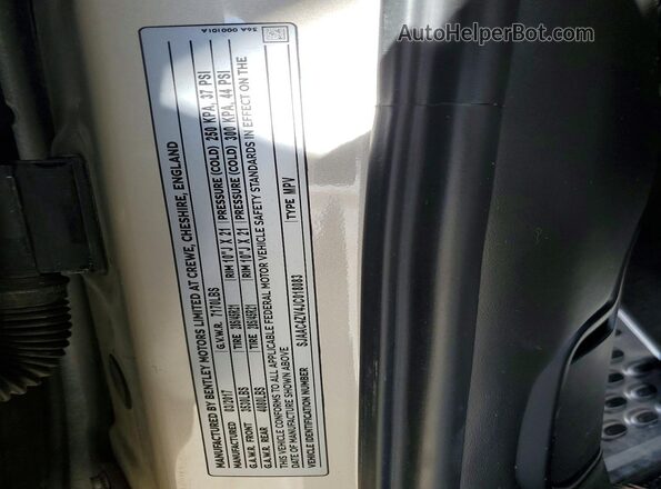 SJAAC4ZV4JC018083 2018 BENTLEY BENTAYGA Кремовый Вид подкапотного пространства
