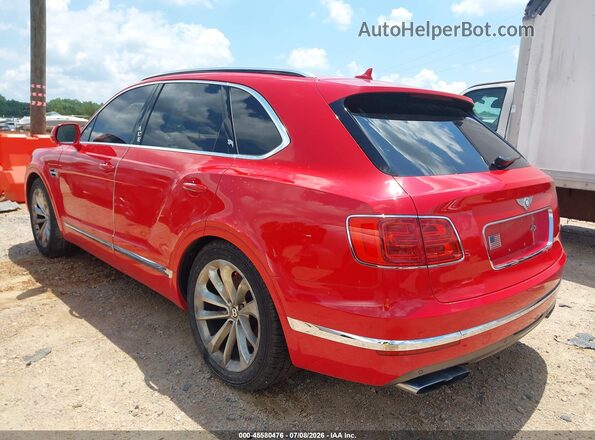 SJAAM2ZV6KC026253 2019 BENTLEY BENTAYGA Red Задня ліва чверть