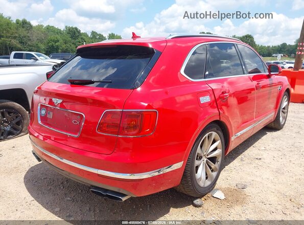 SJAAM2ZV6KC026253 2019 BENTLEY BENTAYGA Red Задня права чверть