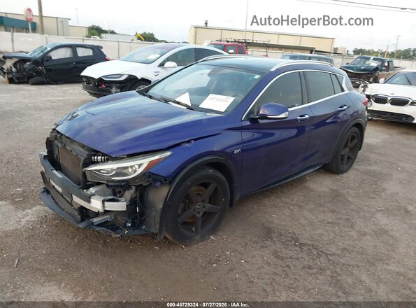 SJKCH5CP3HA020189 2017 INFINITI QX30 Blue Front left