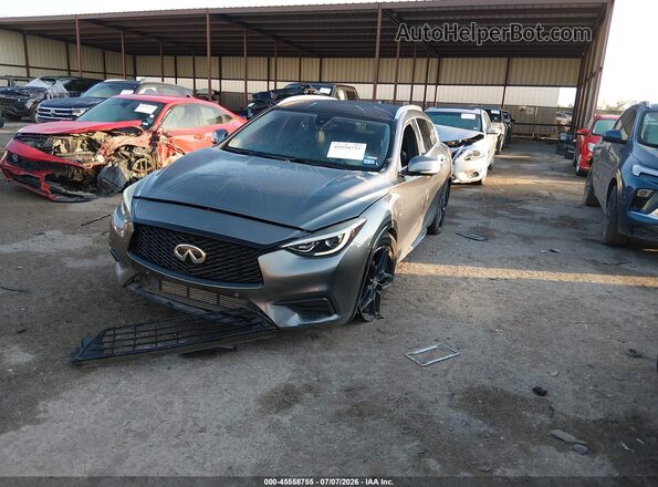 SJKCH5CP7KA011356 2019 INFINITI QX30 Gray Առջևի ձախ երեք քառորդ տեսարան