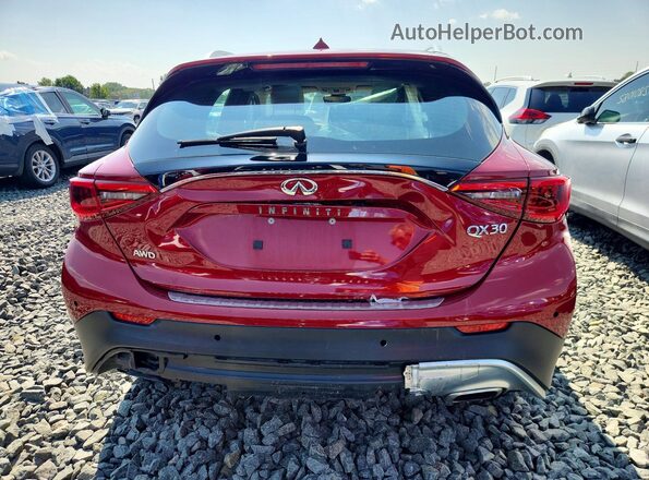 SJKCH5CR2KA011668 2019 INFINITI QX30 Burgundy Vista trasera
