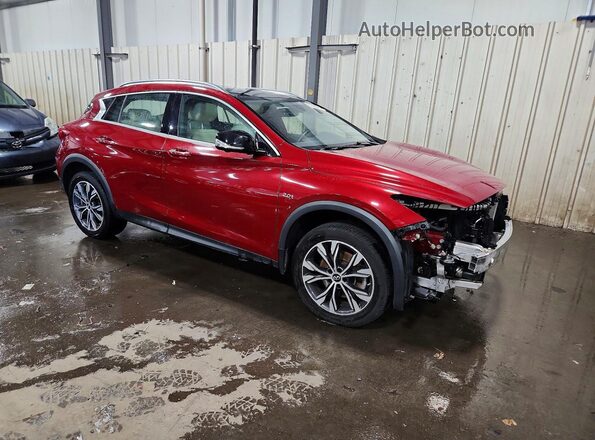 SJKCH5CR2KA011668 2019 INFINITI QX30 Burgundy Delantero derecho