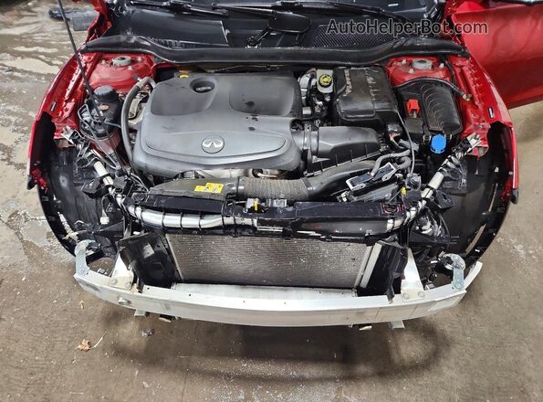 SJKCH5CR2KA011668 2019 INFINITI QX30 Burgundy Vista del compartimento del motor