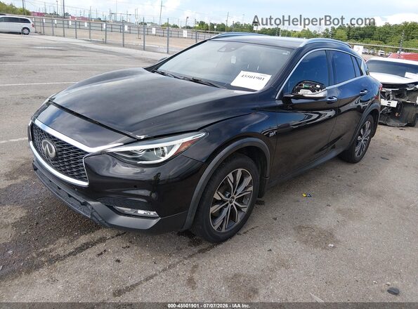 SJKCH5CR7HA020374 2017 INFINITI QX30 Черный Передняя левая четверть