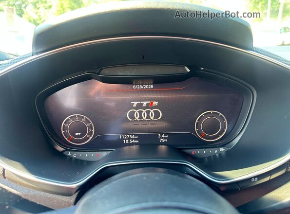 TRUC1AFV0G1019600 2016 AUDI TT White Widok wnętrza z przodu