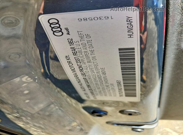 TRUT5CFV9G1030451 2016 AUDI TT Charcoal Widok komory silnika