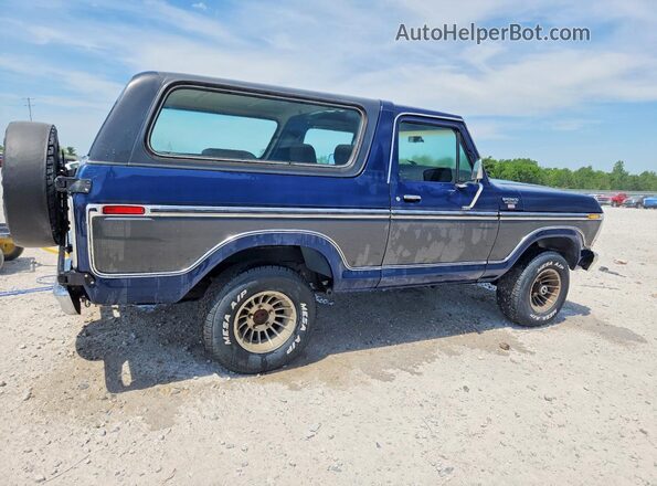 U15HLFC3929 1979 FORD BRONCO Blue უკანა მარჯვენა