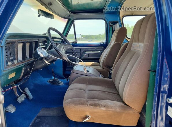 U15HLFC3929 1979 FORD BRONCO Blue წინა სალონის ხედი