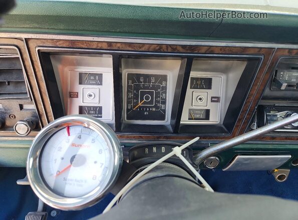 U15HLFC3929 1979 FORD BRONCO Blue ხელსაწყოთა პანელის ხედი