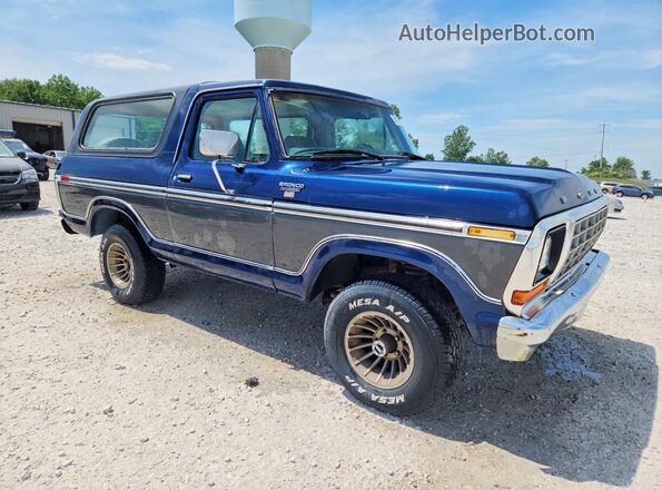 U15HLFC3929 1979 FORD BRONCO Blue წინა მარჯვენა