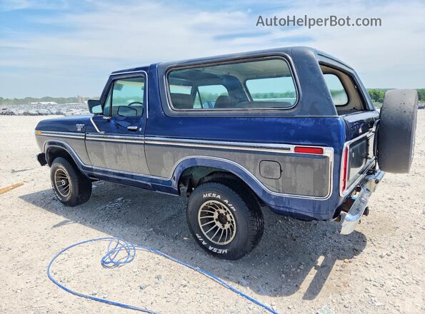 U15HLFC3929 1979 FORD BRONCO Blue უკანა მარცხენა