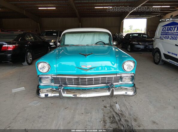 VB56L100457 1970 CHEVROLET BEL Teal Widok wnętrza z tyłu