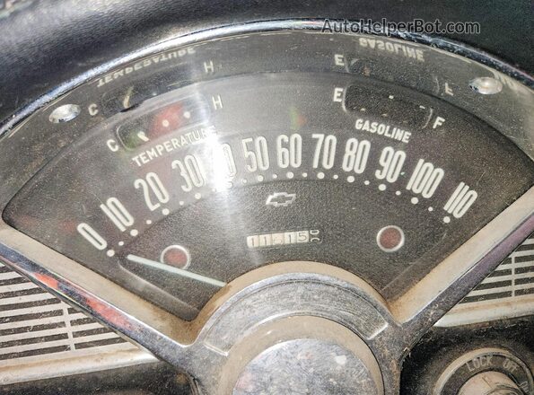 VC56F172683 1956 CHEVROLET NOMAD Black Vista del cuadro de instrumentos