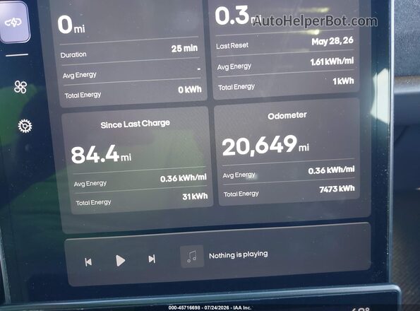 VCF1ZBU20PG005945 2023 FISKER OCEAN White Widok tylnych siedzeń