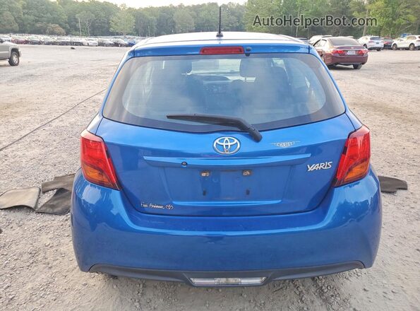 VNKJTUD32GA057142 2016 TOYOTA YARIS Blue Հետևի տեսք