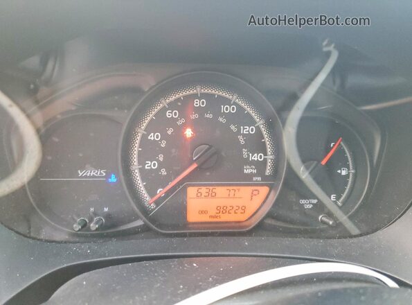 VNKJTUD32GA057142 2016 TOYOTA YARIS Blue Սարքավորումների վահանակի տեսք