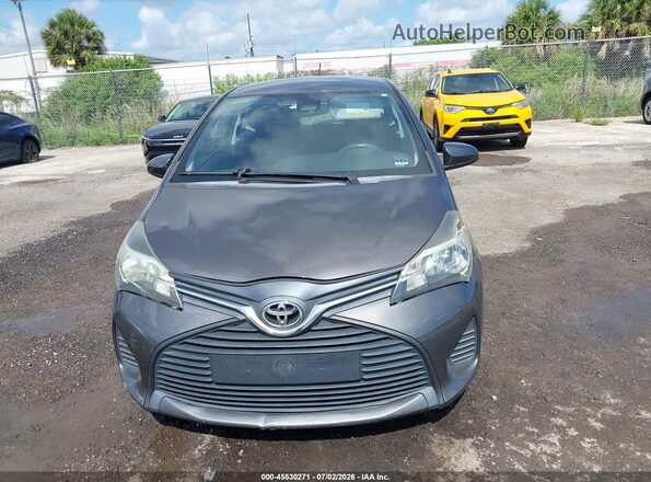 VNKJTUD34HA082514 2017 TOYOTA YARIS Gray წინა ხედი