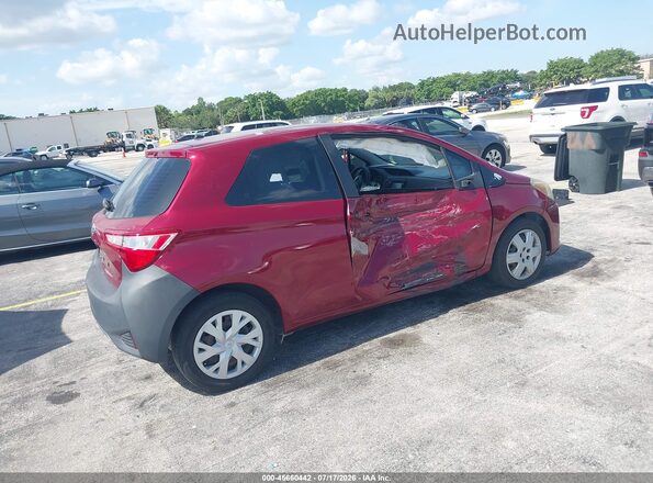 VNKJTUD34JA086570 2018 TOYOTA YARIS Red უკანა მარჯვენა