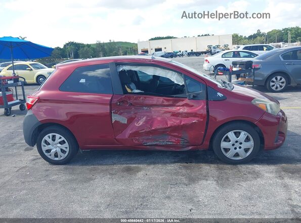 VNKJTUD34JA086570 2018 TOYOTA YARIS Red უკანა სალონის ხედი