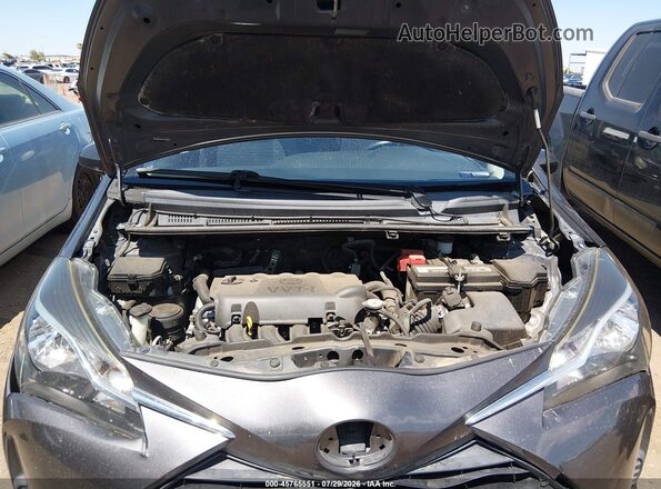 VNKJTUD37JA093934 2018 TOYOTA YARIS Gray Հետևի տեսք