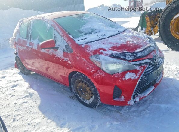 VNKJTUD3XHA075051 2017 TOYOTA YARIS Красный Передняя правая четверть