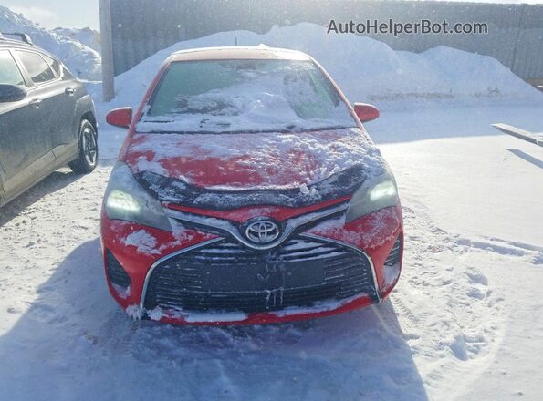 VNKJTUD3XHA075051 2017 TOYOTA YARIS Красный Вид спереди