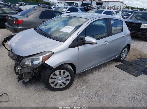 VNKKTUD30GA063039 2016 TOYOTA YARIS Silver წინა მარცხენა ხედი სამი მეოთხედიდან