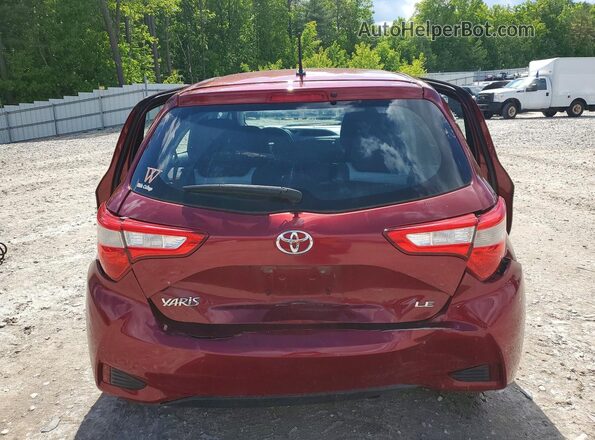 VNKKTUD30JA090779 2018 TOYOTA YARIS Red Вид ззаду