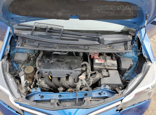 VNKKTUD31GA062062 2016 TOYOTA YARIS Blue Widok wnętrza z tyłu