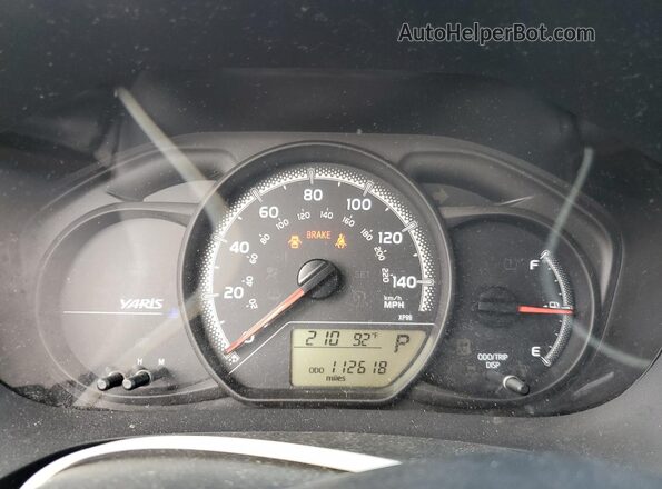 VNKKTUD31GA062062 2016 TOYOTA YARIS Blue Widok zestawu wskaźników