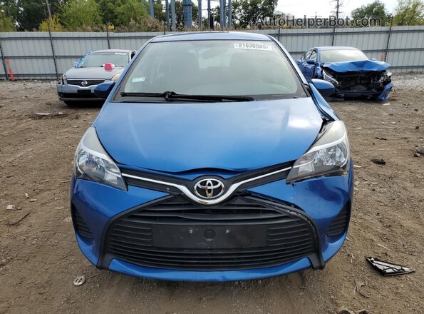 VNKKTUD31GA062062 2016 TOYOTA YARIS Blue Widok z przodu