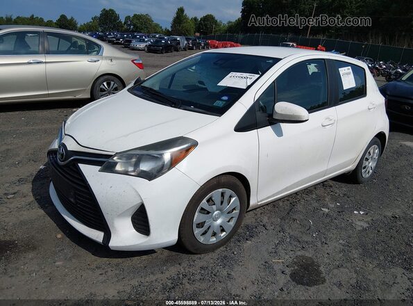 VNKKTUD31HA079753 2017 TOYOTA YARIS White Vista tres cuartos delantera izquierda