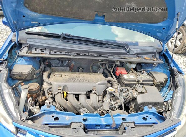 VNKKTUD32GA069229 2016 TOYOTA YARIS Blue უკანა სალონის ხედი